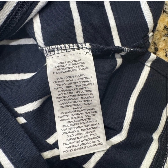 Ralph Lauren Navy and White Fitted Top - Picture 5 of 5